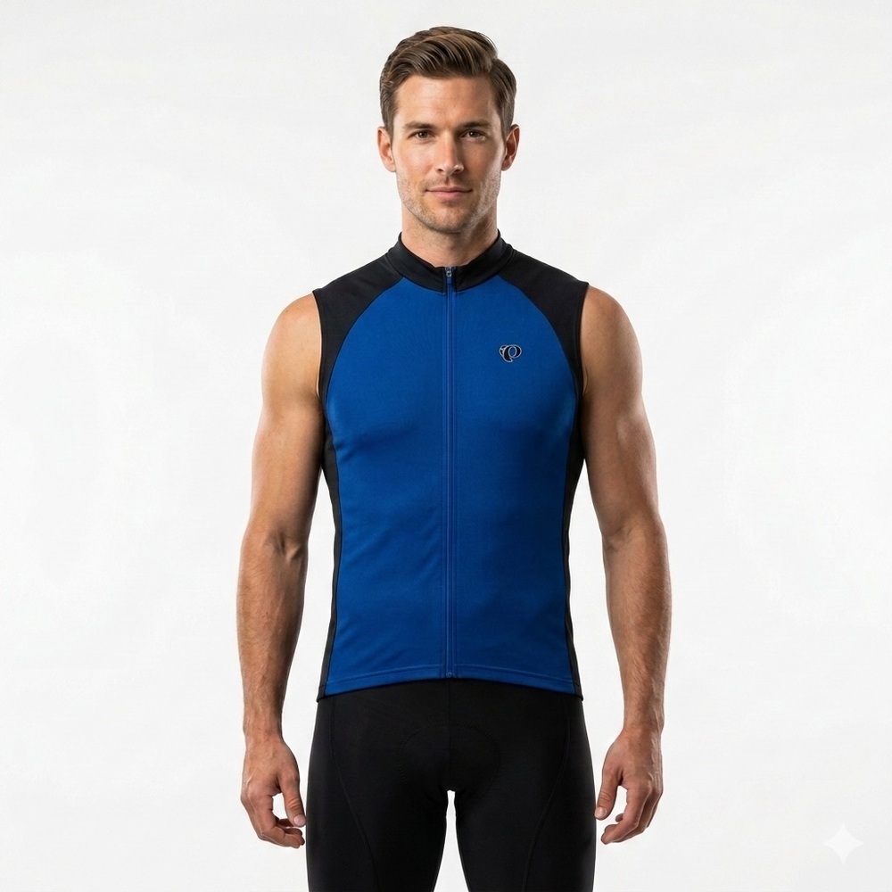 Pearl Izumi Blue and Black Cycling Top
